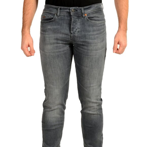 Hugo Boss Men's "Taber BC-P-1 Tapered Fit Gray Stretch Jeans US 32/32 IT 32/32 - Picture 1 of 6